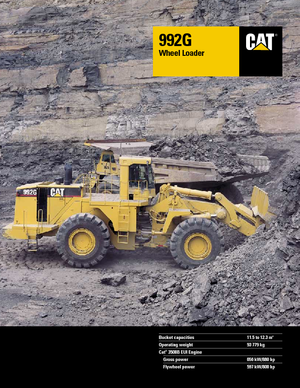 Kolové nakladače Caterpillar 992 G