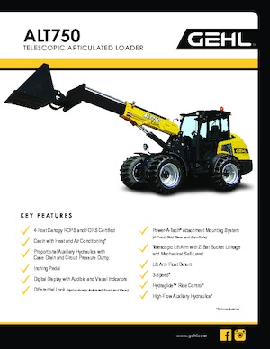 Kolové nakladače Gehl ALT750