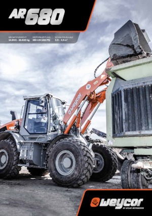 Kolové nakladače weycor AR 680
