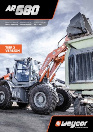 Kolové nakladače weycor AR 680