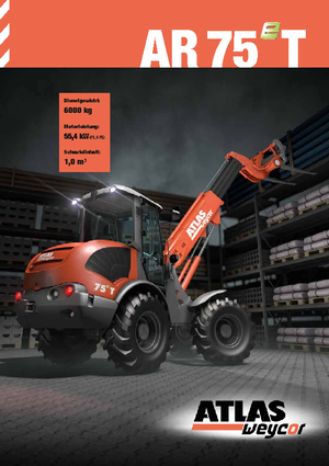 Kolové nakladače Atlas AR 75 T