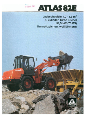 Kolové nakladače Atlas AR 82 E