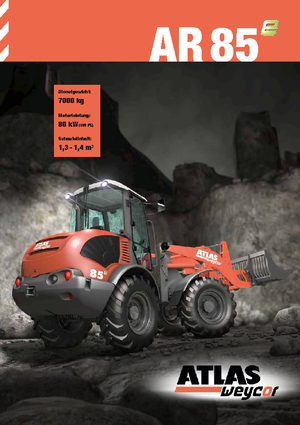 Kolové nakladače Atlas AR 85 E