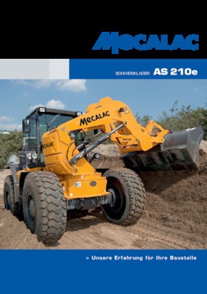 Kolové nakladače Mecalac AS210e