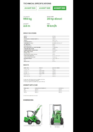 Kolové nakladače Avant Tecno Avant 530