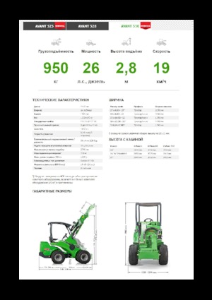 Kolové nakladače Avant Tecno Avant 530