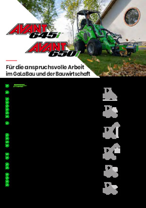 Kolové nakladače Avant Tecno Avant 650