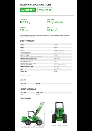 Kolové nakladače Avant Tecno Avant 860i