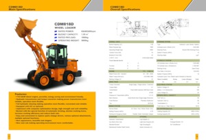 Kolové nakladače Lonking CDM818D