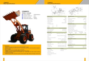 Kolové nakladače Lonking CDM853