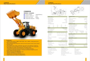 Kolové nakladače Lonking CDM858