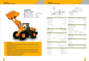 Kolové nakladače Lonking CDM860