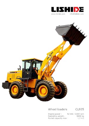 Kolové nakladače Lishide CL935