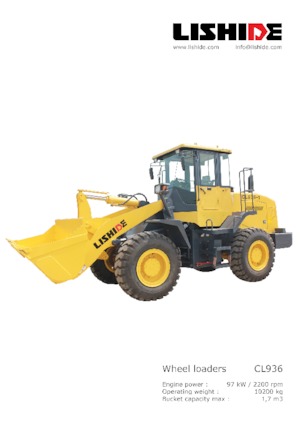 Kolové nakladače Lishide CL936-3