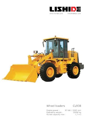 Kolové nakladače Lishide CL938-2