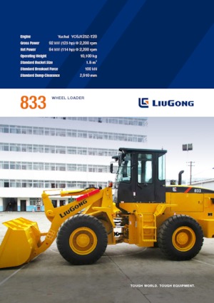 Kolové nakladače Liugong CLG833