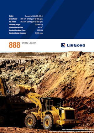 Kolové nakladače Liugong 888 