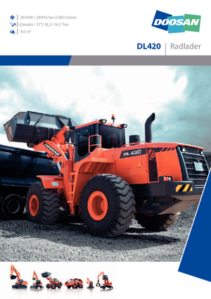 Kolové nakladače Doosan DL420-3