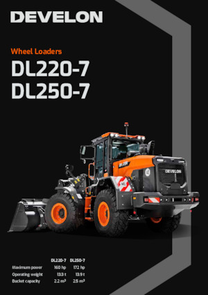 Kolové nakladače Develon DL250-7