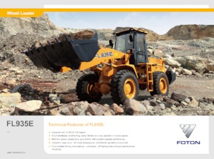 Kolové nakladače Foton Lovol FL935E-II