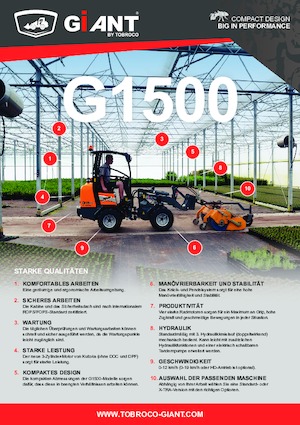 Kolové nakladače Giant G1500