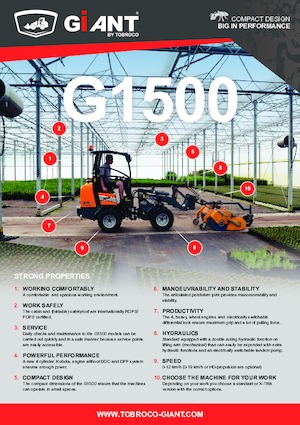 Kolové nakladače Giant G1500