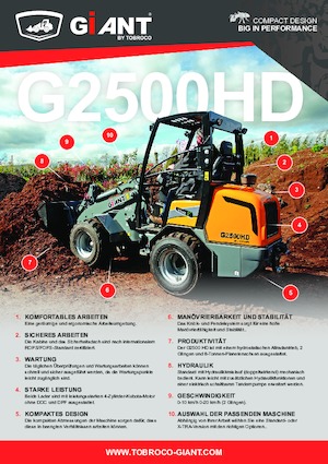 Kolové nakladače Giant G2500 X-tra HD