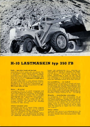 Kolové nakladače Volvo H10-350FB