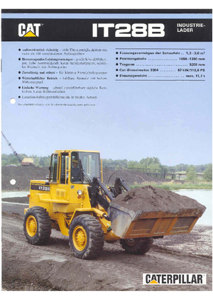 Kolové nakladače Caterpillar IT 28 B