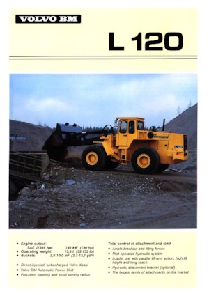 Kolové nakladače Volvo L 120