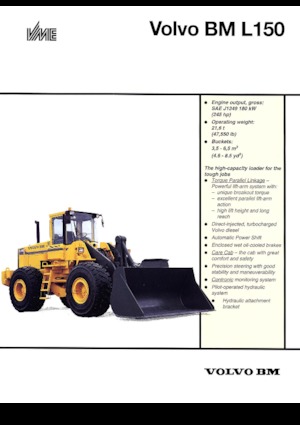 Kolové nakladače Volvo L 150