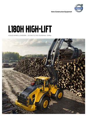Kolové nakladače Volvo L180H High-Lift