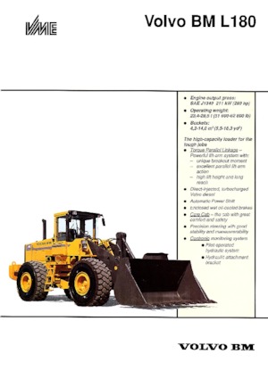 Kolové nakladače Volvo L 180