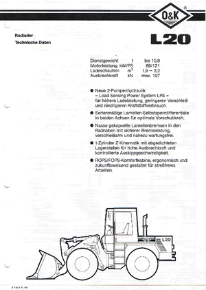Kolové nakladače O&K L 20