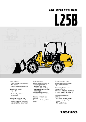 Kolové nakladače Volvo L25B