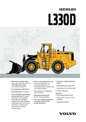Kolové nakladače Volvo L 330 D-LB