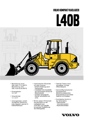 Kolové nakladače Volvo L 40 BTP