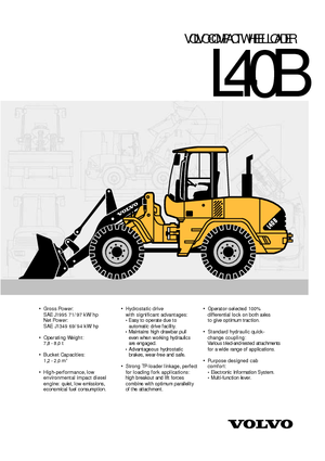Kolové nakladače Volvo L 40 B TPS