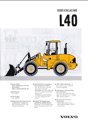 Kolové nakladače Volvo L 40