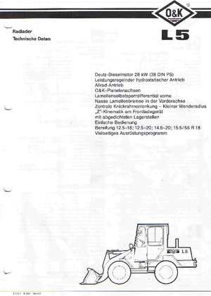 Kolové nakladače O&K L 5 E