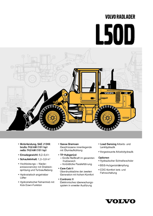 Kolové nakladače Volvo L 50 D