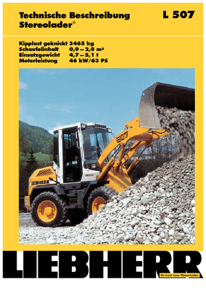 Kolové nakladače Liebherr L 507 P-Stereo