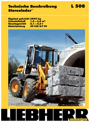 Kolové nakladače Liebherr L 508 P-Stereo