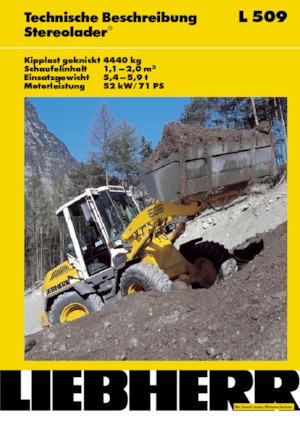Kolové nakladače Liebherr L 509 Stereo