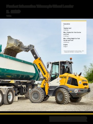 Kolové nakladače Liebherr L 509 Tele