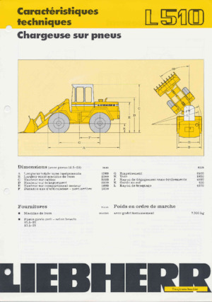 Kolové nakladače Liebherr L 510