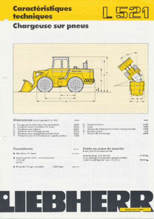 Kolové nakladače Liebherr L 521