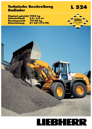 Kolové nakladače Liebherr L 524 Z