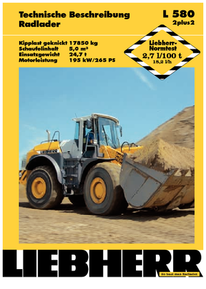 Kolové nakladače Liebherr L 580