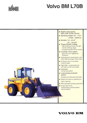 Kolové nakladače Volvo L 70 B